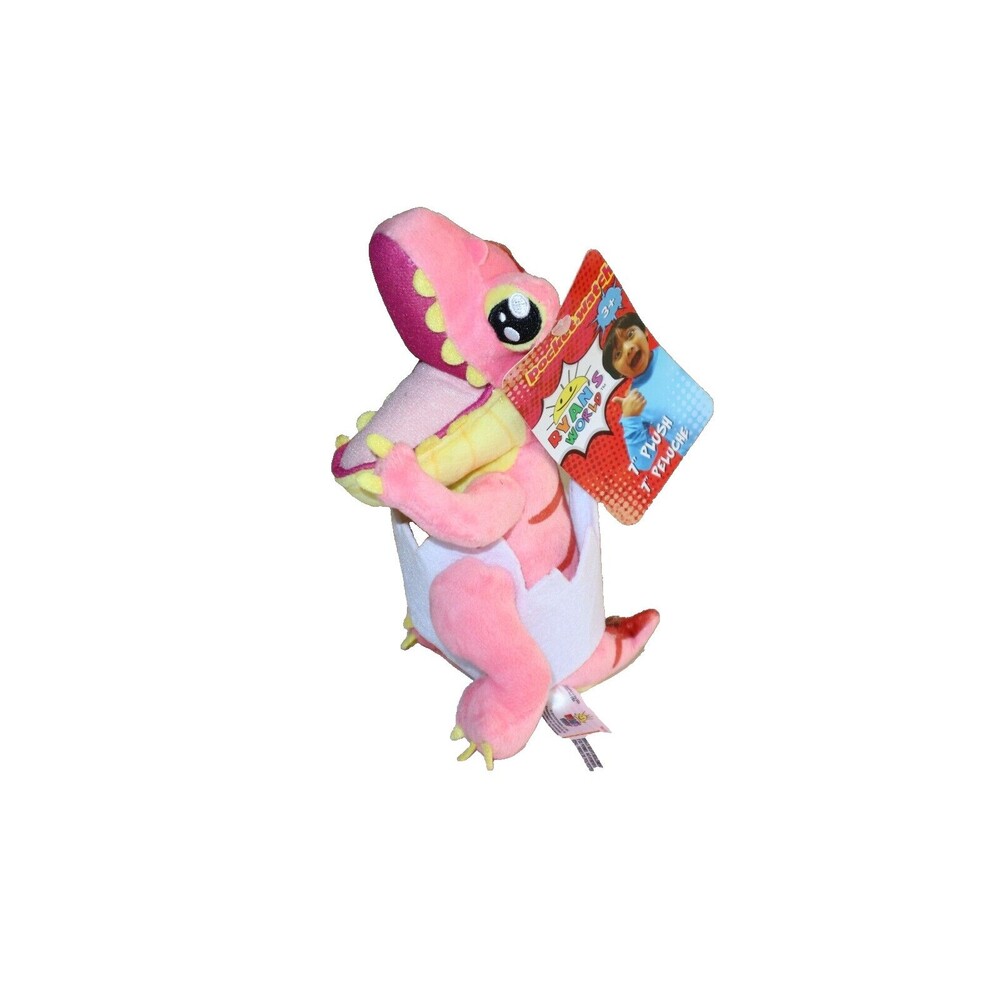 Ryan's World Pink Dinosaur 7" Plush Stuffed Toy NWT